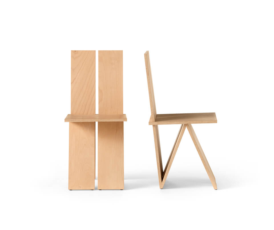 日本の木工にもヒントを得たという「Ariva chair」